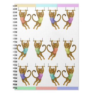 Leopard on a trapeze Beach Towel Notebook