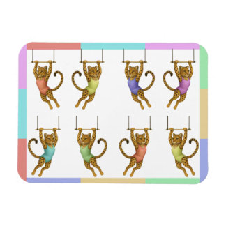 Leopard on a trapeze Flexible Photo Magnet