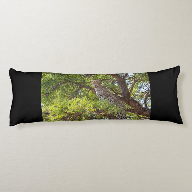 Leopard on a tree body cushion (Back)