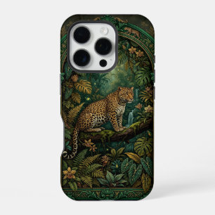 Leopard on Branch Jungle   iPhone 16 Pro Case