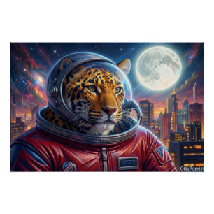 LEOPARD ON THE EDGE OF TOWN-3 POSTER
