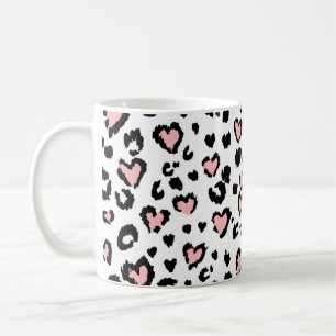 Leopard or jaguar seamless pattern, textured fashi coffee mug
