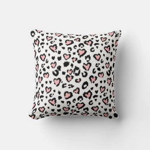 Leopard or jaguar seamless pattern, textured fashi cushion
