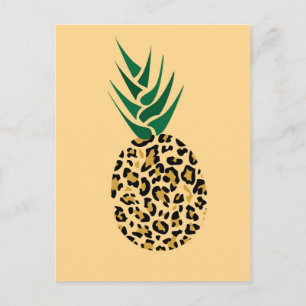 Leopard or Pineapple? Funny illusion picture Postcard