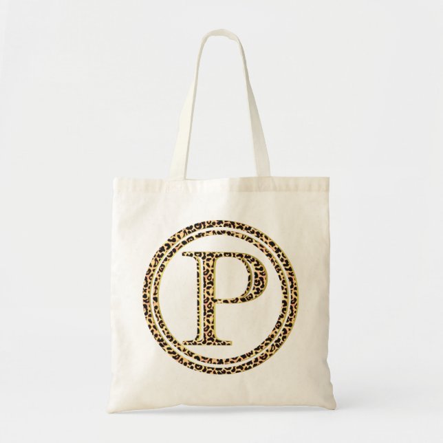 Leopard P Tote Bag (Front)