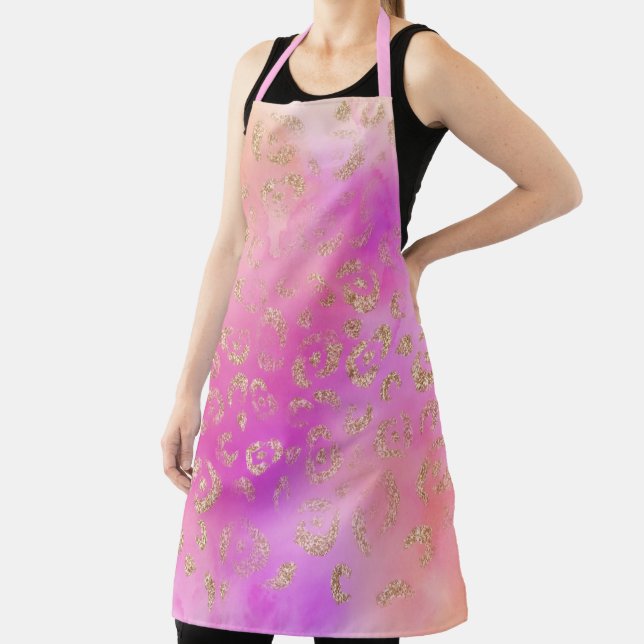 Leopard Paint Series Design 11 Apron (Insitu)