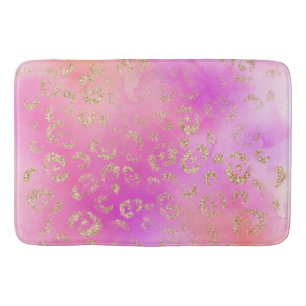Leopard Paint Series Design 11 Bath Mat