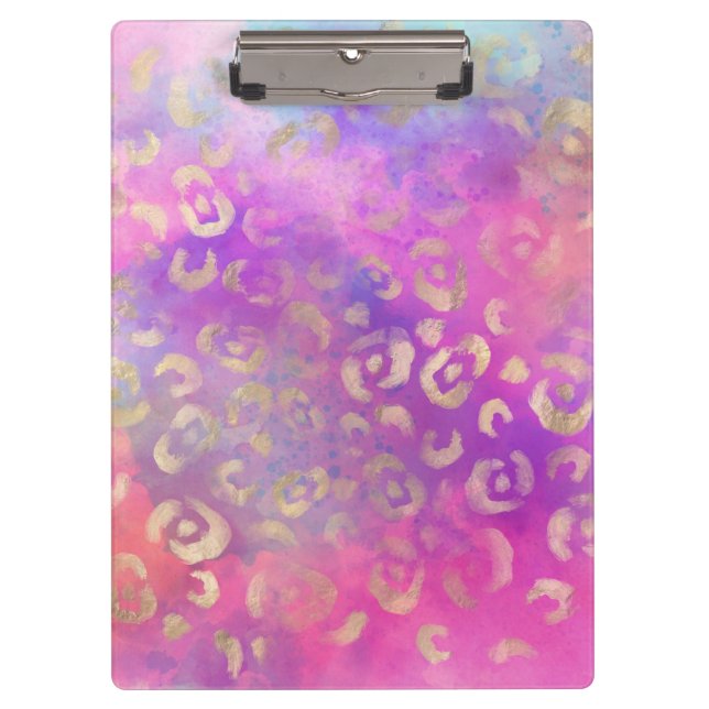 Leopard Paint Series Design 11 Clipboard (Front)