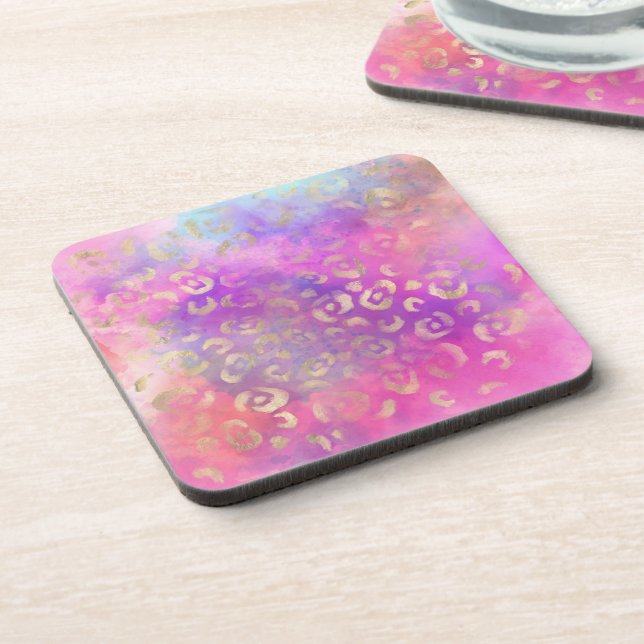 Leopard Paint Series Design 11 Coaster (Left Side)