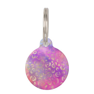 Leopard Paint Series Design 11 Pet Tag