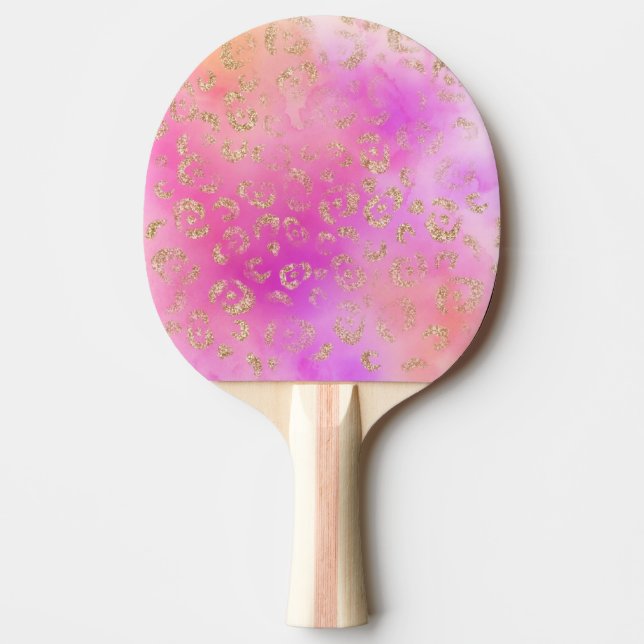 Leopard Paint Series Design 11  Ping Pong Paddle (Front)