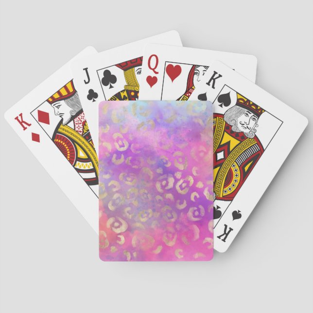 Leopard Paint Series Design 11  Playing Cards (Back)