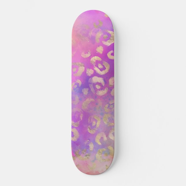 Leopard Paint Series Design 11  Skateboard (Front)