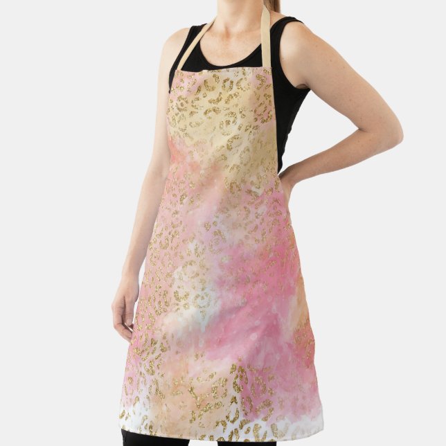Leopard Paint Series Design 13  Apron (Insitu)
