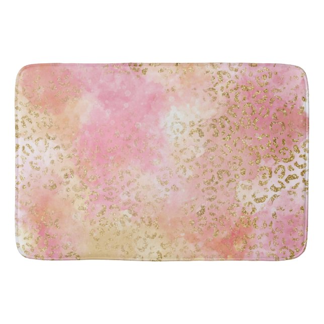Leopard Paint Series Design 13   Bath Mat (Front)