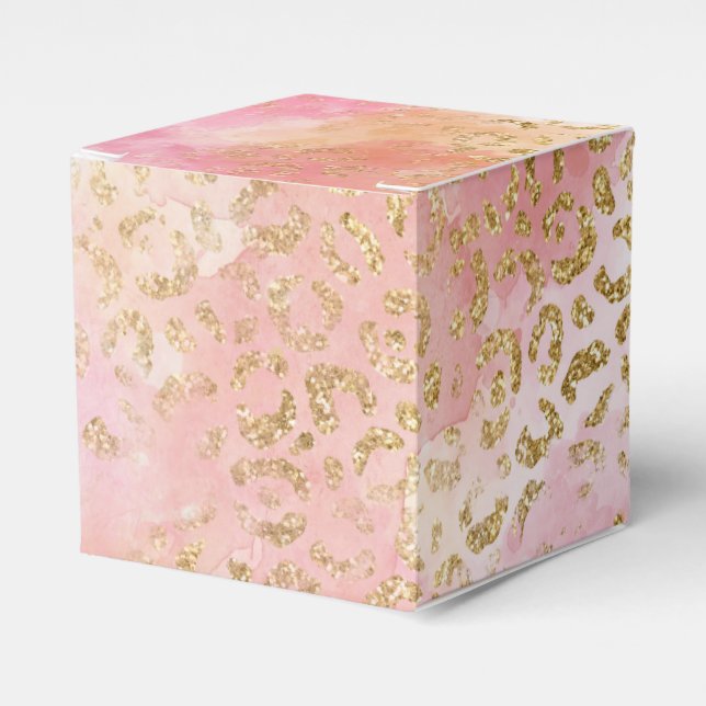 Leopard Paint Series Design 13  Favour Box (Front Side)