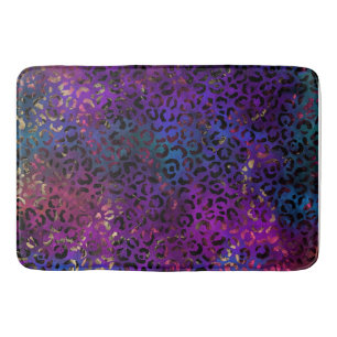 Leopard Paint Series Design 16 Bath Mat
