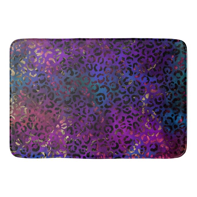 Leopard Paint Series Design 16   Bath Mat (Front)