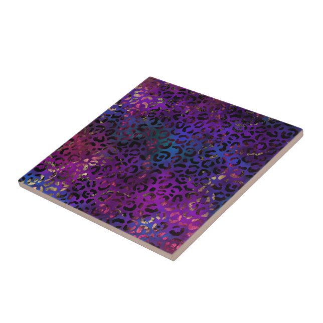 Leopard Paint Series Design 16  Ceramic Tile (Side)