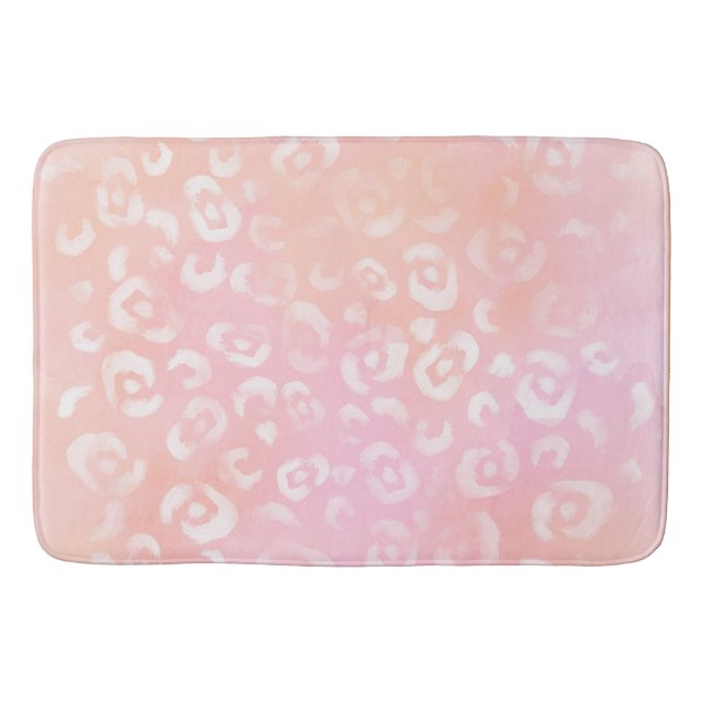Leopard Paint Series Design 1 Bath Mat (Front)