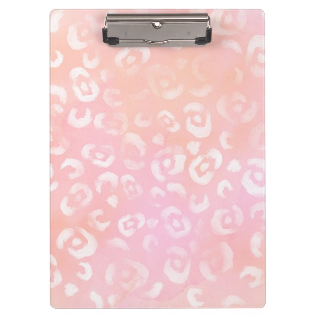 Leopard Paint Series Design 1  Clipboard (Front)