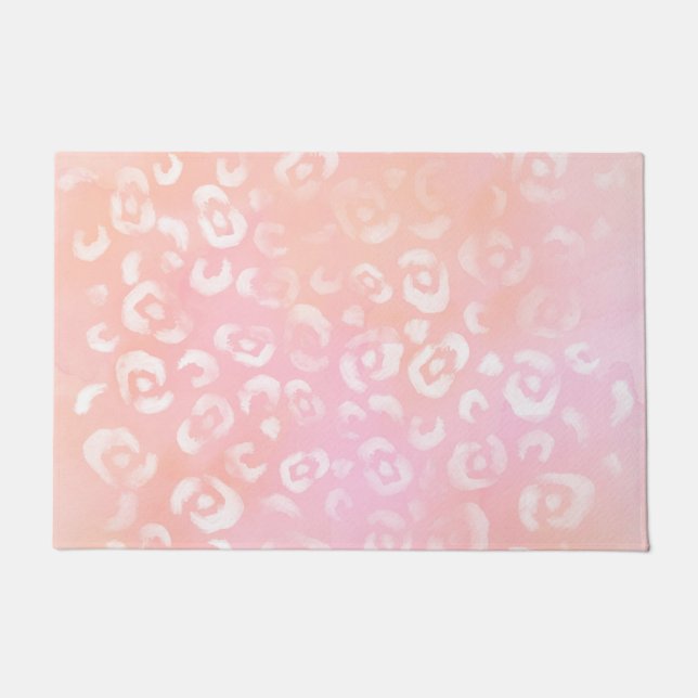 Leopard Paint Series Design 1 Doormat (Front)