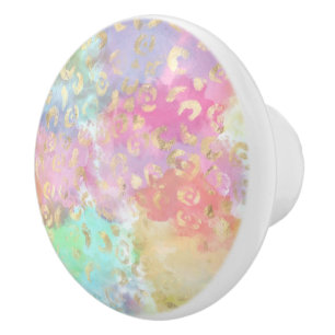 Leopard Paint Series Design 2 Ceramic Knob
