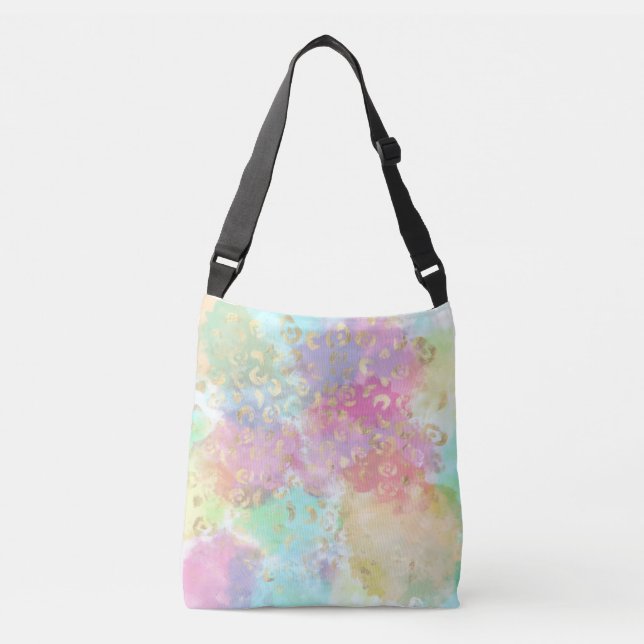 Leopard Paint Series Design 2 Crossbody Bag (Front)