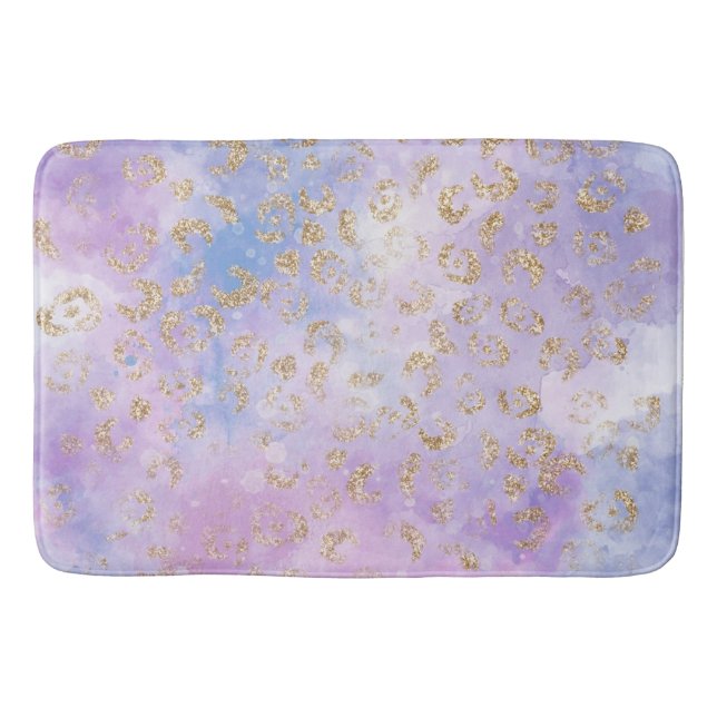 Leopard Paint Series Design 3  Bath Mat (Front)