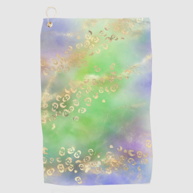 Leopard Paint Series Design 4  Golf Towel (Front)