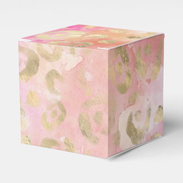 Leopard Paint Series Design 5  Favour Box (Front Side)