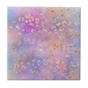 Leopard Paint Series Design 8 Ceramic Tile