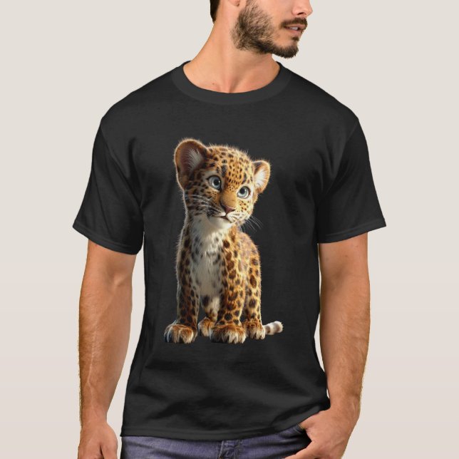 Leopard Panther Big Cats Panthers Cute Leopards T-Shirt (Front)