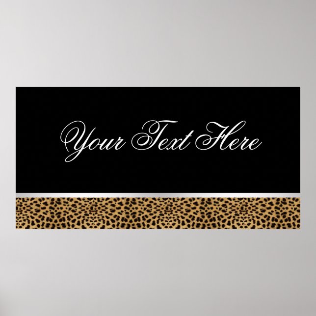 Leopard Party Banner Poster (Front)