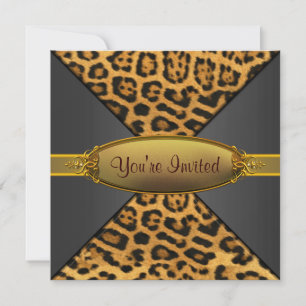 Leopard Party Invitation
