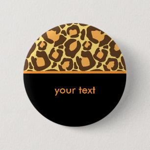 Leopard Pattern 6 Cm Round Badge