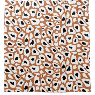 Leopard pattern, african animal print design shower curtain