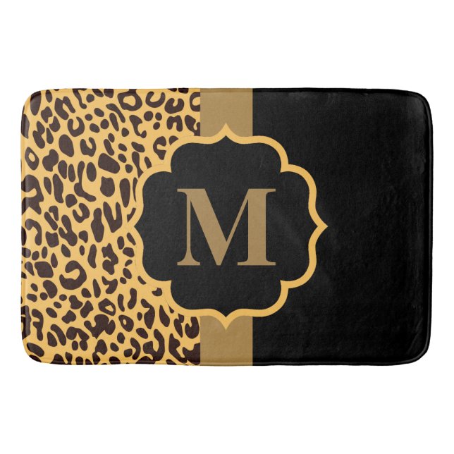Leopard Pattern Bath Mat (Front)