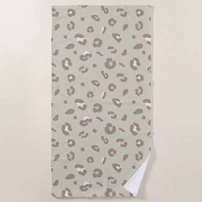 Leopard Pattern Beach Towel (Front)