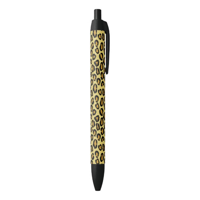 Leopard Pattern Black Ink Pen (Bottom (Vertical))