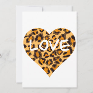 Leopard pattern, cheetah design   holiday card