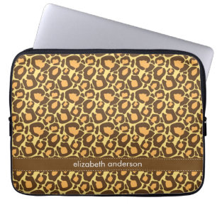 Leopard Pattern Custom Laptop Sleeve
