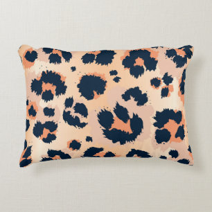 Leopard Pattern: Funny Seamless Design Decorative Cushion