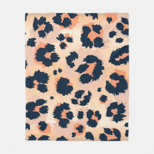 Leopard Pattern: Funny Seamless Design Fleece Blanket
