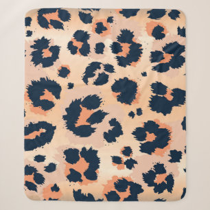 Leopard Pattern: Funny Seamless Design Sherpa Blanket