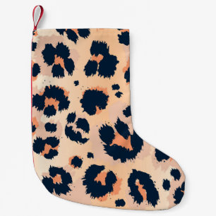 Leopard Pattern: Funny Seamless Design Small Christmas Stocking