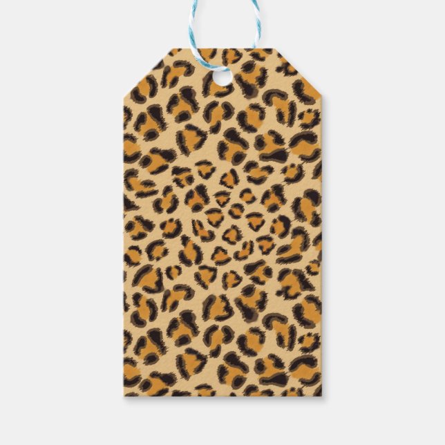 Leopard pattern gift tags (Front)