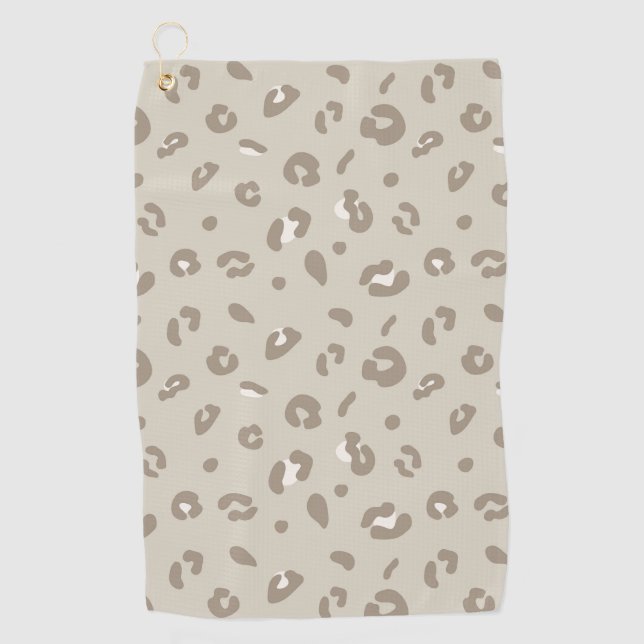 Leopard Pattern Golf Towel (Front)