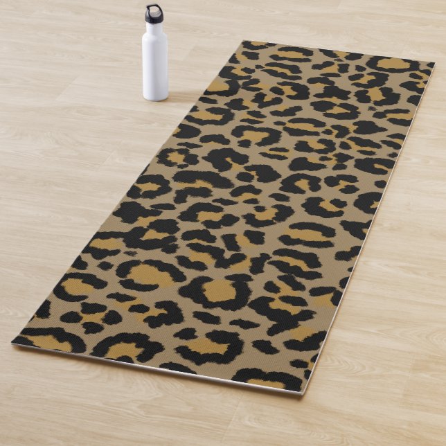 Leopard Pattern in Natural  2 Yoga Mat (In Situ)