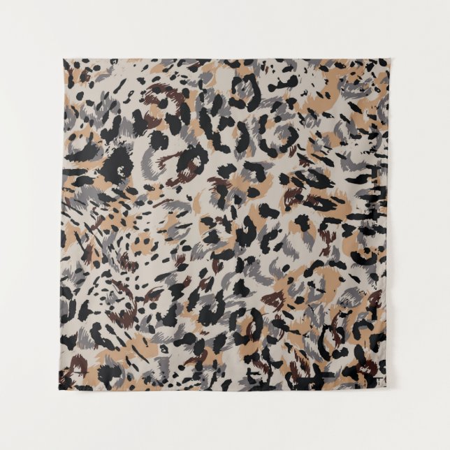Leopard pattern, jaguar pattern, animal fur tapestry (Front)